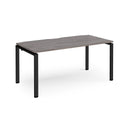Adapt Single Desk 800mm Deep - Grey Oak - NWOF