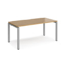 Adapt Single Desk 800mm Deep - Oak - NWOF