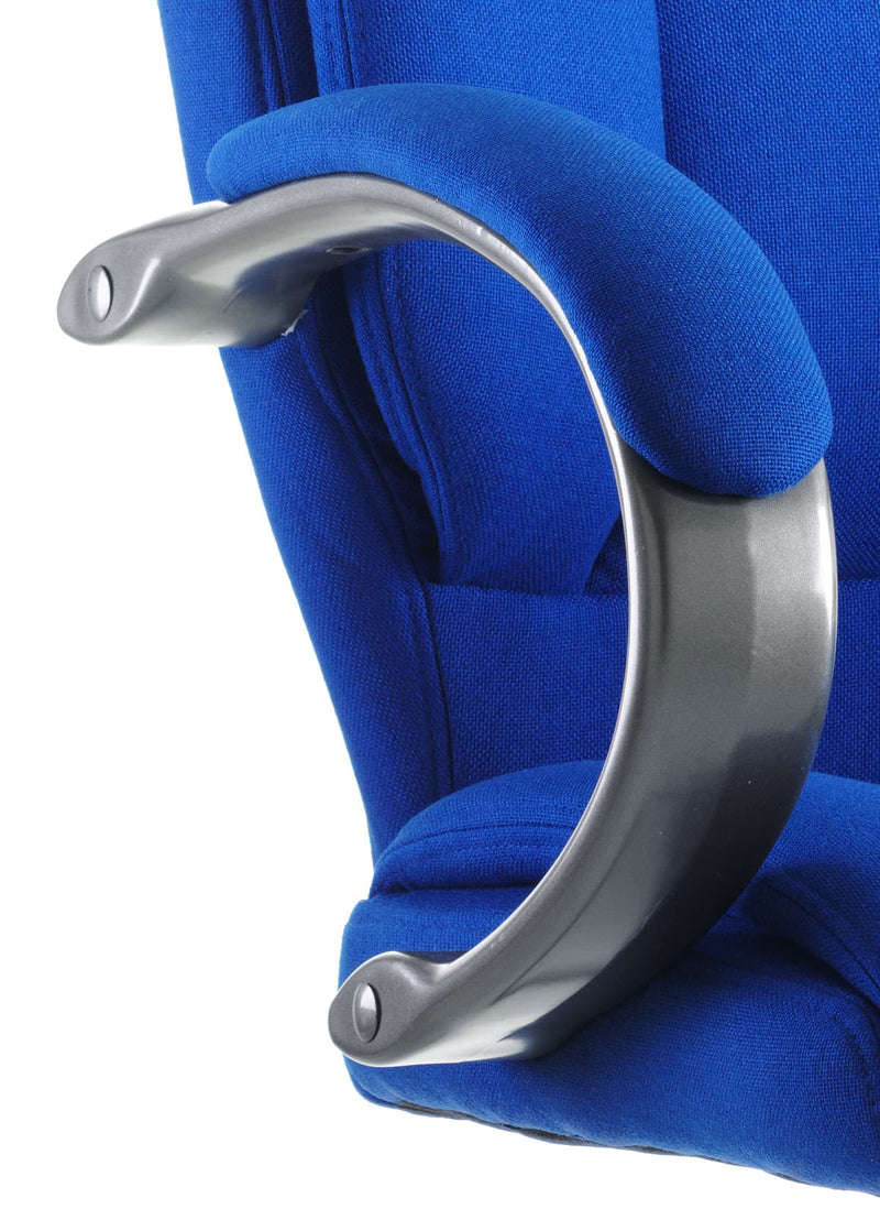 Galloway Executive Chair Blue Fabric With Arms - NWOF