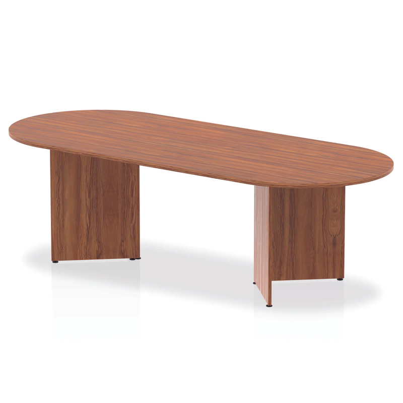 Impulse Boardroom Table Arrowhead Leg - Walnut - NWOF