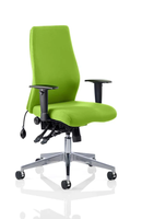 Onyx Ergo Posture Chair Bespoke Fabric With Arms - NWOF