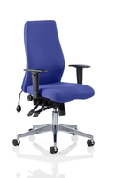 Onyx Ergo Posture Chair Bespoke Fabric With Arms - NWOF