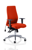 Onyx Ergo Posture Chair Bespoke Fabric With Arms - NWOF