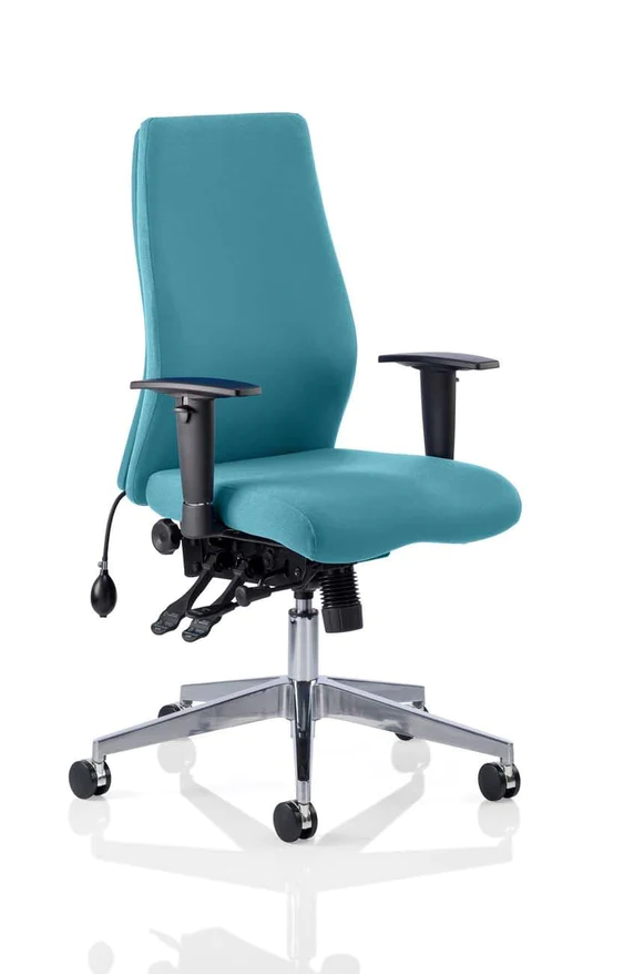 Onyx Ergo Posture Chair Bespoke Fabric With Arms - NWOF