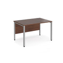 Maestro 25 800mm Deep Straight Desk With Bench Leg - Walnut - NWOF