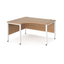 Maestro 25 Ergonomic Desk With Bench Leg - Beech - NWOF
