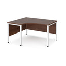 Maestro 25 Ergonomic Desk With Bench Leg - Walnut - NWOF