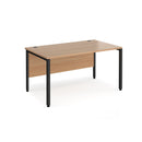 Maestro 25 800mm Deep Straight Desk With Bench Leg - Beech - NWOF