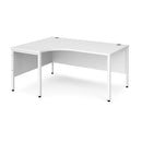 Maestro 25 Ergonomic Desk With Bench Leg - White - NWOF