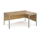 Maestro 25 Ergonomic Desk With Bench Leg - Oak - NWOF
