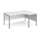Maestro 25 Ergonomic Desk With Bench Leg - White - NWOF