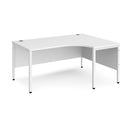 Maestro 25 Ergonomic Desk With Bench Leg - White - NWOF
