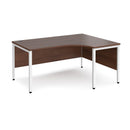 Maestro 25 Ergonomic Desk With Bench Leg - Walnut - NWOF