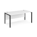 Maestro 25 800mm Deep Straight Desk With Bench Leg - White - NWOF