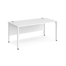 Maestro 25 800mm Deep Straight Desk With Bench Leg - White - NWOF