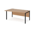 Maestro 25 Wave Desk With Bench Leg - Beech - NWOF