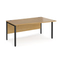 Maestro 25 Wave Desk With Bench Leg - Oak - NWOF