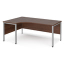 Maestro 25 Ergonomic Desk With Bench Leg - Walnut - NWOF