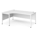 Maestro 25 Ergonomic Desk With Bench Leg - White - NWOF