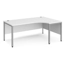 Maestro 25 Ergonomic Desk With Bench Leg - White - NWOF