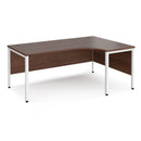 Maestro 25 Ergonomic Desk With Bench Leg - Walnut - NWOF