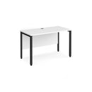 Maestro 25 600mm Deep Straight Desk With Bench Leg - White - NWOF