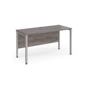Maestro 25 600mm Deep Straight Desk With Bench Leg - Grey Oak - NWOF