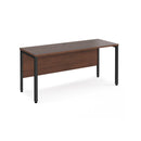 Maestro 25 600mm Deep Straight Desk With Bench Leg - Walnut - NWOF