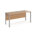 Maestro 25 600mm Deep Straight Desk With Bench Leg - Beech - NWOF
