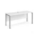 Maestro 25 600mm Deep Straight Desk With Bench Leg - White - NWOF