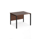 Maestro 25 800mm Deep Straight Desk With Bench Leg - Walnut - NWOF