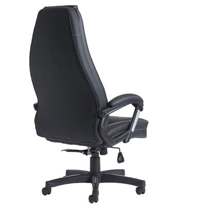 Noble High Back Managers Chair - Black Faux Leather - Flogit2us.com