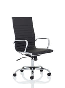 Nola High Back Black Bonded Leather Executive Chair - NWOF