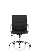 Nola Medium Back Black Bonded Leather Executive Chair - Flogit2us.com