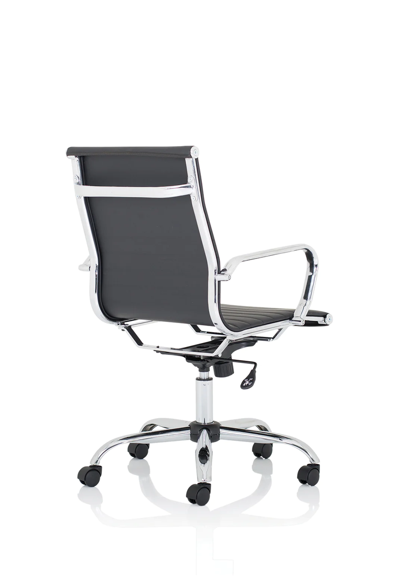 Nola Medium Back Black Bonded Leather Executive Chair - Flogit2us.com
