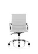 Nola Medium Back White Bonded Leather Executive Chair - Flogit2us.com
