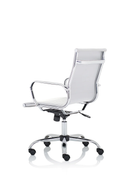 Nola Medium Back White Bonded Leather Executive Chair - Flogit2us.com