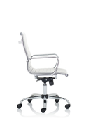 Nola Medium Back White Bonded Leather Executive Chair - Flogit2us.com