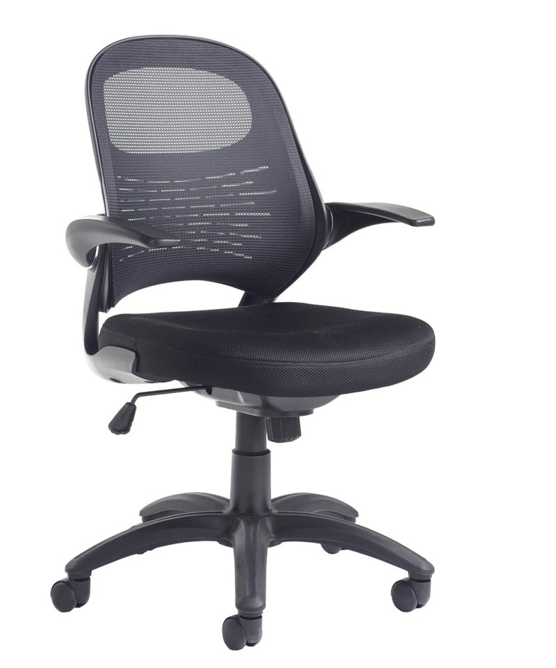 Orion Mesh Back Operators Chair - Black - Flogit2us.com