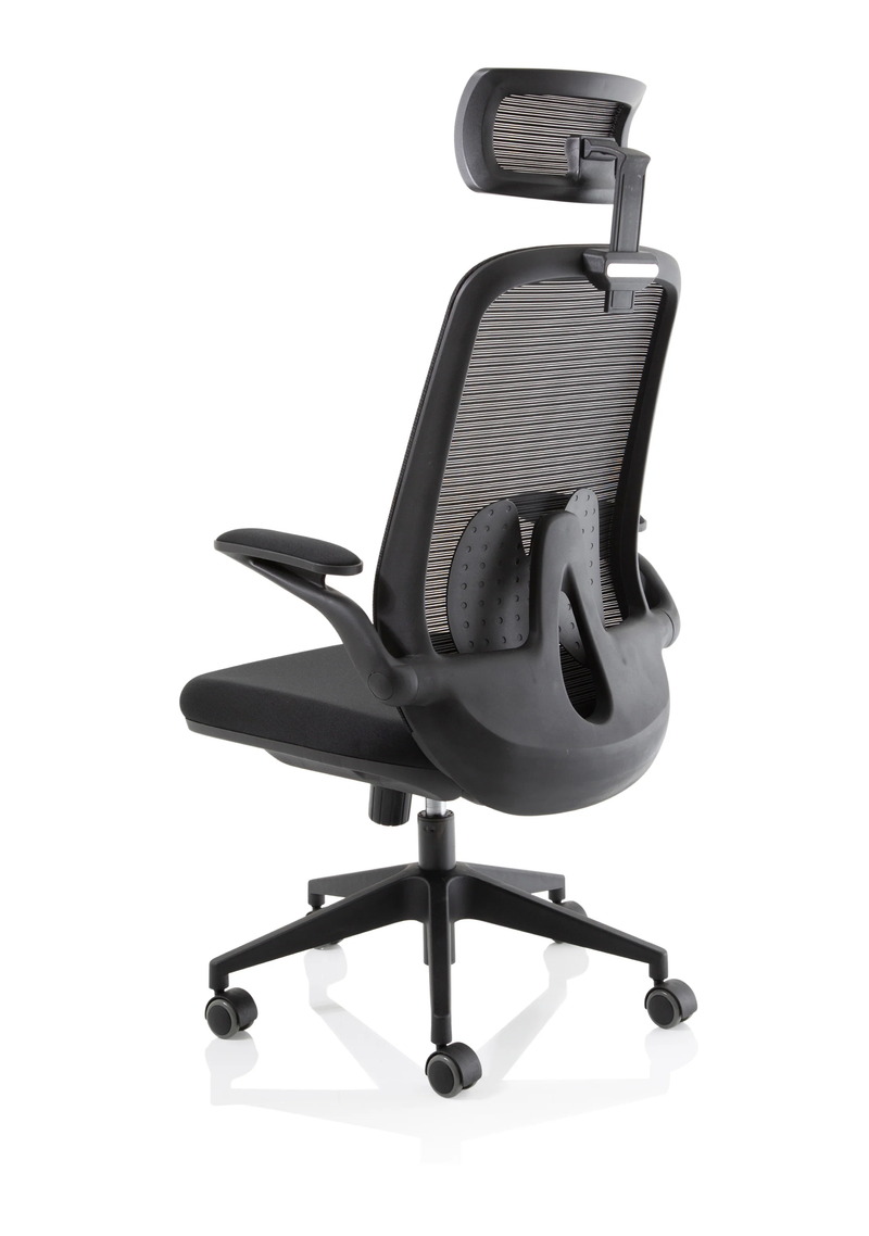 Sigma Executive Mesh Chair With Folding Arms - NWOF