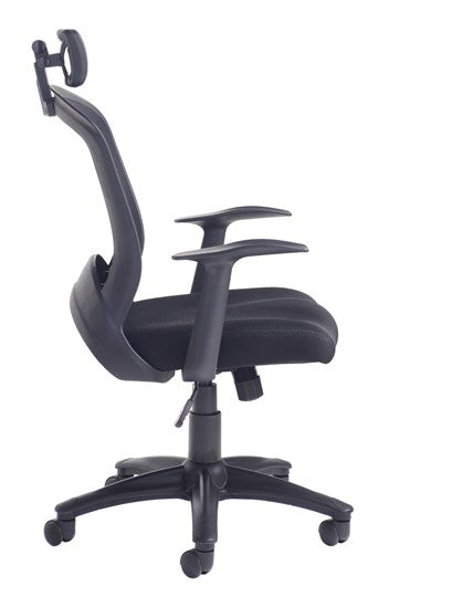 Solaris Mesh Back Operator Chair - Black - Flogit2us.com
