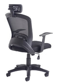 Solaris Mesh Back Operator Chair - Black - Flogit2us.com