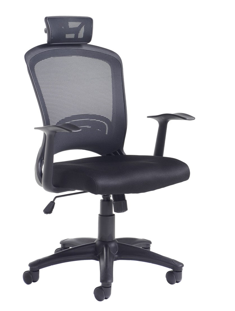 Solaris Mesh Back Operator Chair - Black - Flogit2us.com