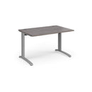 TR10 800mm Deep Straight Desk - Grey Oak - NWOF