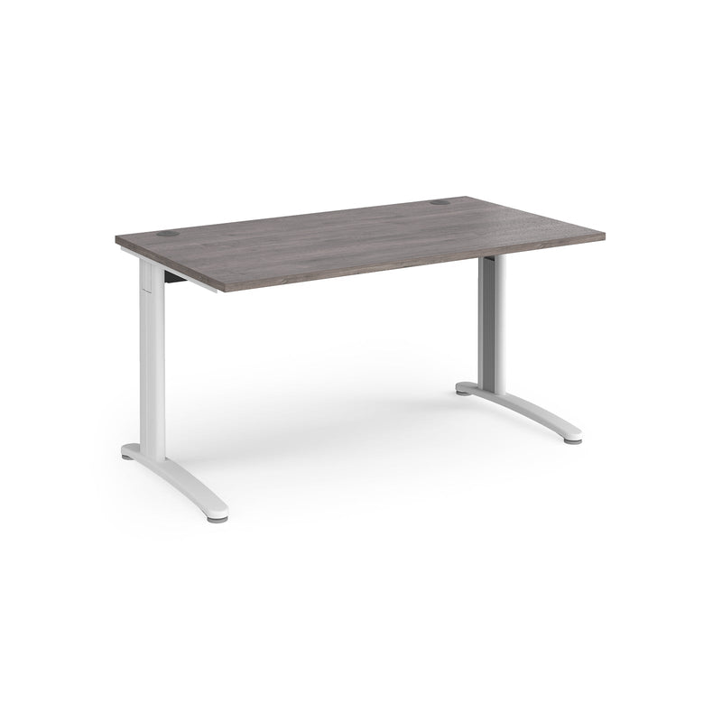 TR10 800mm Deep Straight Desk - Grey Oak - NWOF