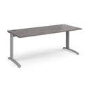 TR10 800mm Deep Straight Desk - Grey Oak - NWOF