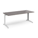 TR10 800mm Deep Straight Desk - Grey Oak - NWOF