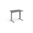 TR10 600mm Deep Straight Desk - Grey Oak - NWOF