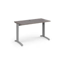 TR10 600mm Deep Straight Desk - Grey Oak - NWOF