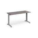TR10 600mm Deep Straight Desk - Grey Oak - NWOF